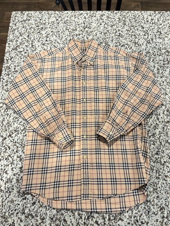 Burberry Other - Burberry London Classic Beige Plaid Button-Down